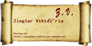 Ziegler Viktória névjegykártya